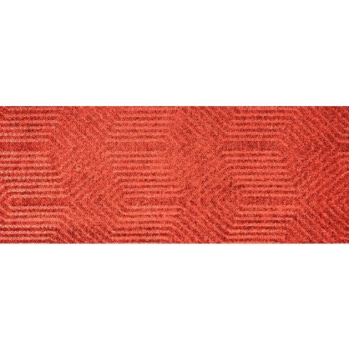 Brunswick Bed Scarf, Geometric Chenille Jacquard, Rayon Polyester, King 24x98, Sunset